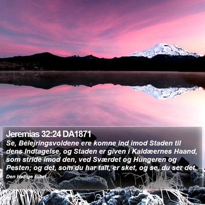 Jeremias 32:24 DA1871 Bible Verse Image