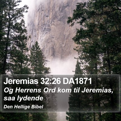 Jeremias 32:26 DA1871 Bible Verse Image