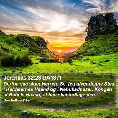 Jeremias 32:28 DA1871 Bible Verse Image