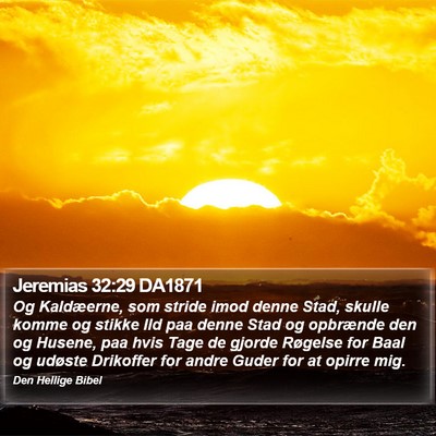 Jeremias 32:29 DA1871 Bible Verse Image