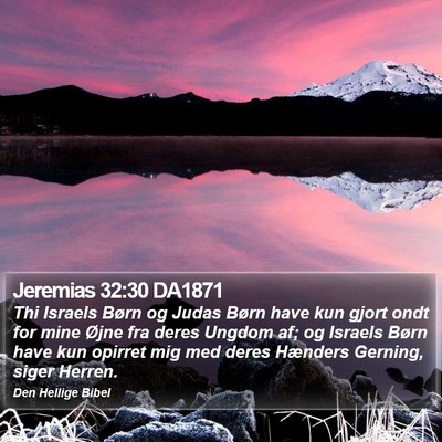 Jeremias 32:30 DA1871 Bible Verse Image