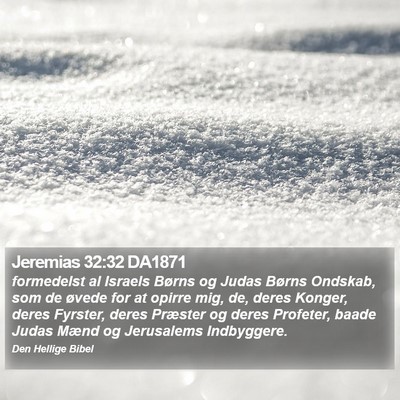 Jeremias 32:32 DA1871 Bible Verse Image