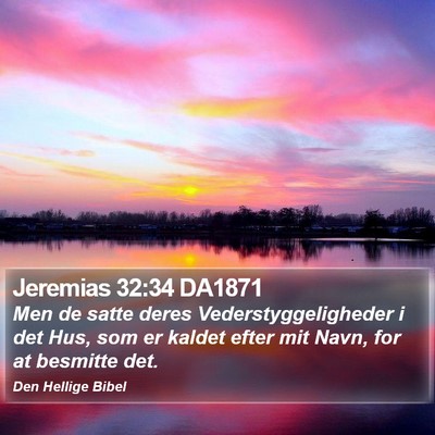 Jeremias 32:34 DA1871 Bible Verse Image
