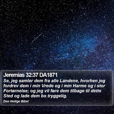 Jeremias 32:37 DA1871 Bible Verse Image