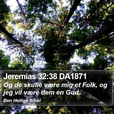 Jeremias 32:38 DA1871 Bible Verse Image
