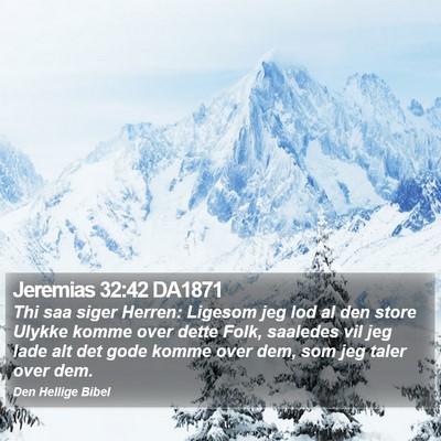 Jeremias 32:42 DA1871 Bible Verse Image