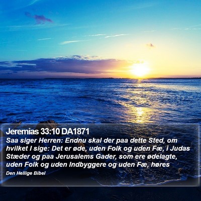 Jeremias 33:10 DA1871 Bible Verse Image