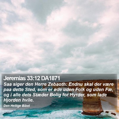Jeremias 33:12 DA1871 Bible Verse Image