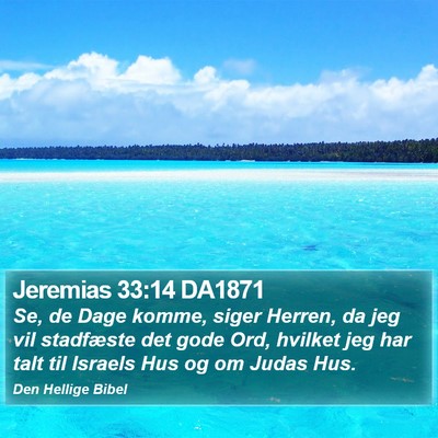Jeremias 33:14 DA1871 Bible Verse Image