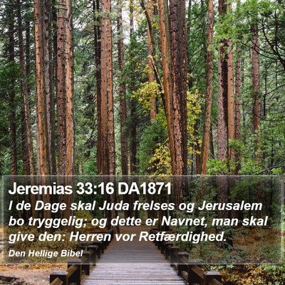 Jeremias 33:16 DA1871 Bible Verse Image