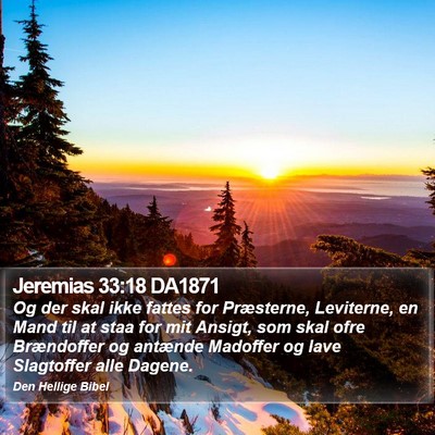 Jeremias 33:18 DA1871 Bible Verse Image