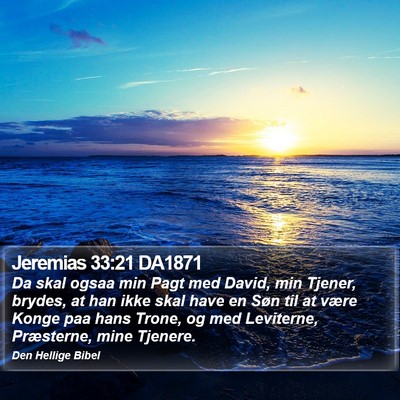 Jeremias 33:21 DA1871 Bible Verse Image