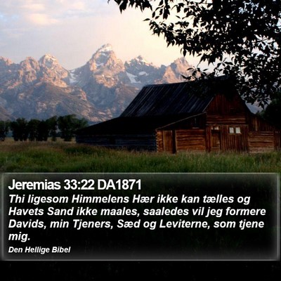 Jeremias 33:22 DA1871 Bible Verse Image