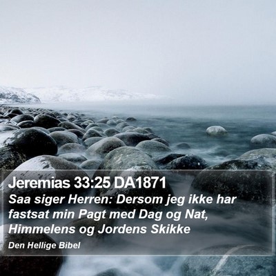 Jeremias 33:25 DA1871 Bible Verse Image