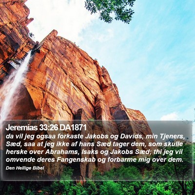 Jeremias 33:26 DA1871 Bible Verse Image