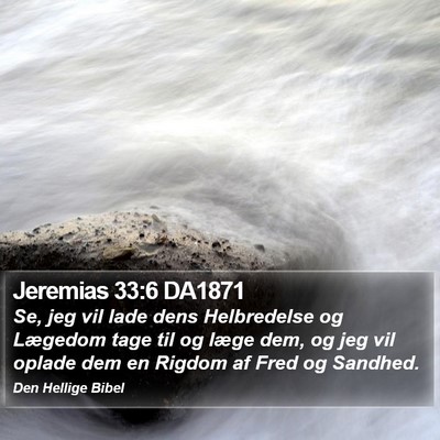 Jeremias 33:6 DA1871 Bible Verse Image