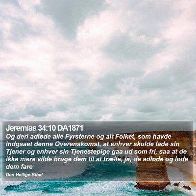 Jeremias 34:10 DA1871 Bible Verse Image