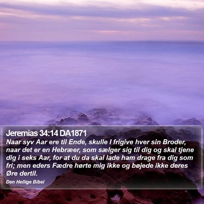 Jeremias 34:14 DA1871 Bible Verse Image