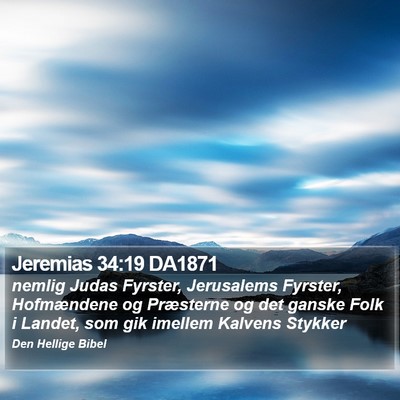 Jeremias 34:19 DA1871 Bible Verse Image