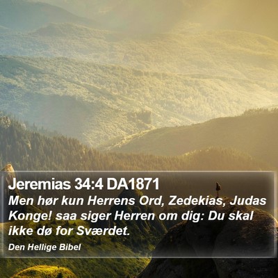 Jeremias 34:4 DA1871 Bible Verse Image