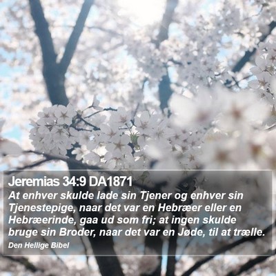 Jeremias 34:9 DA1871 Bible Verse Image