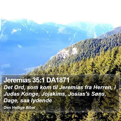 Jeremias 35:1 DA1871 Bible Verse Image