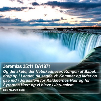 Jeremias 35:11 DA1871 Bible Verse Image