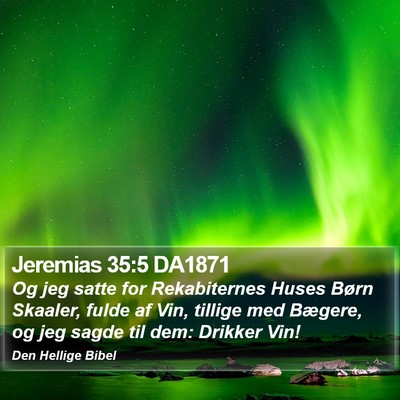 Jeremias 35:5 DA1871 Bible Verse Image