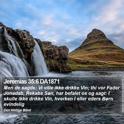 Jeremias 35:6 DA1871 Bible Verse Image