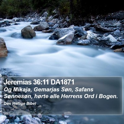 Jeremias 36:11 DA1871 Bible Verse Image