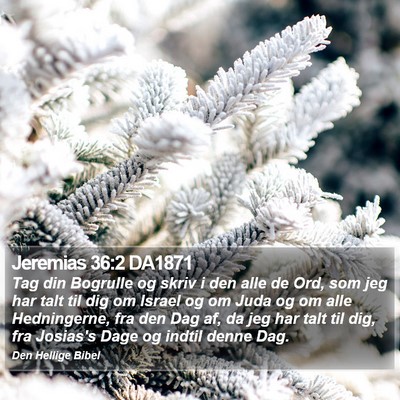 Jeremias 36:2 DA1871 Bible Verse Image