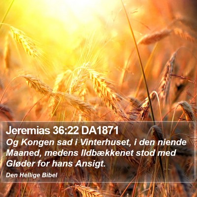 Jeremias 36:22 DA1871 Bible Verse Image