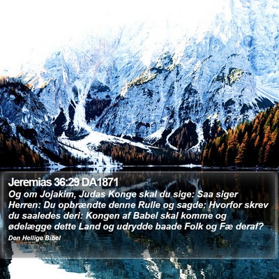 Jeremias 36:29 DA1871 Bible Verse Image