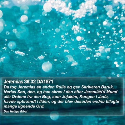 Jeremias 36:32 DA1871 Bible Verse Image