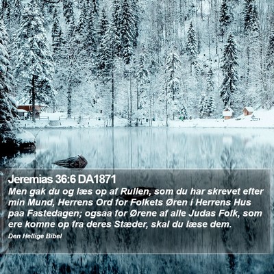 Jeremias 36:6 DA1871 Bible Verse Image