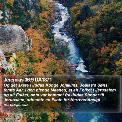 Jeremias 36:9 DA1871 Bible Verse Image