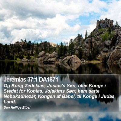 Jeremias 37:1 DA1871 Bible Verse Image