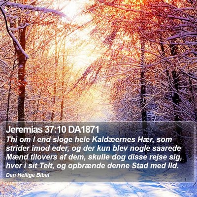 Jeremias 37:10 DA1871 Bible Verse Image