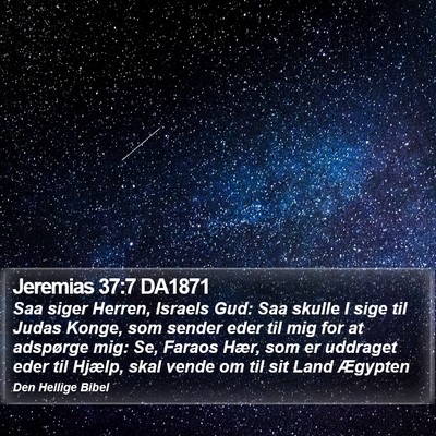 Jeremias 37:7 DA1871 Bible Verse Image