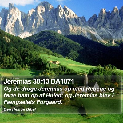 Jeremias 38:13 DA1871 Bible Verse Image