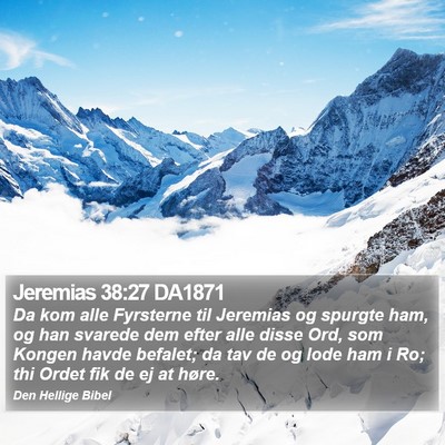 Jeremias 38:27 DA1871 Bible Verse Image