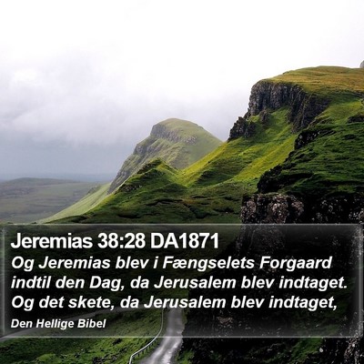 Jeremias 38:28 DA1871 Bible Verse Image