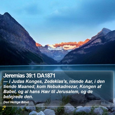Jeremias 39:1 DA1871 Bible Verse Image