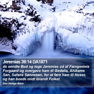 Jeremias 39:14 DA1871 Bible Verse Image