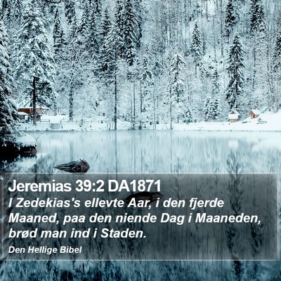Jeremias 39:2 DA1871 Bible Verse Image
