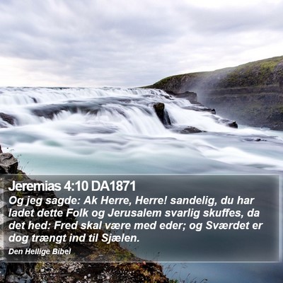 Jeremias 4:10 DA1871 Bible Verse Image