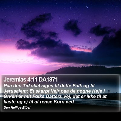 Jeremias 4:11 DA1871 Bible Verse Image