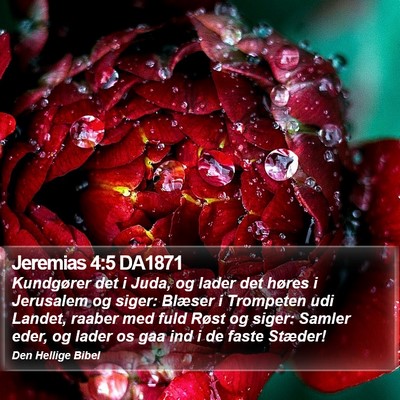 Jeremias 4:5 DA1871 Bible Verse Image