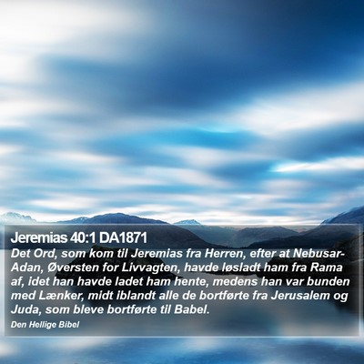 Jeremias 40:1 DA1871 Bible Verse Image