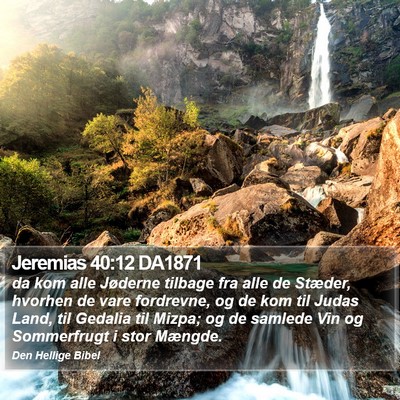 Jeremias 40:12 DA1871 Bible Verse Image